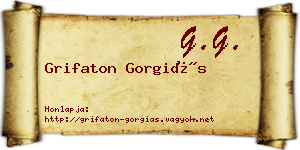 Grifaton Gorgiás névjegykártya