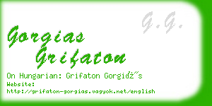 gorgias grifaton business card